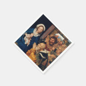 クエンティン・マッシス - 東方三博士の礼拝 スタンダードカクテルナプキン (角)