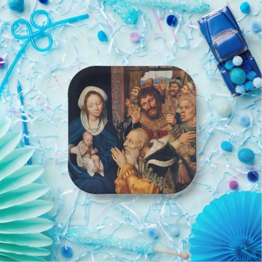 クエンティン・マッシス - 東方三博士の礼拝 ペーパープレート (パーティー)