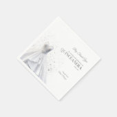 クエンテセラグラムレッドドレス スタンダードカクテルナプキン (角)