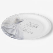 クエンテセラグラムレッドドレス ペーパープレート (アングル)