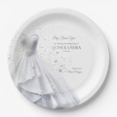 クエンテセラグラムレッドドレス ペーパープレート (正面)