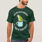 クエーおもしろいカーパロットが鳥の飼い主に贈られる Tシャツ (正面)