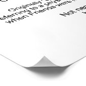 クエーカーの定義 ポスター (角)