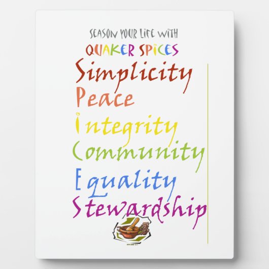 クエーカースパイス フォトプラーク (正面)