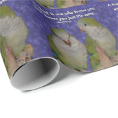 クエーカーパロットペアフレンドシップ引用文 ラッピングペーパー (ロールコーナー)