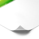 クエーカーフレンドリークモンパロットプリント ポスター (角)