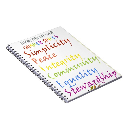 クエーカー教徒のスパイス ノートブック (右側)