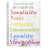 クエーカー教徒のスパイス ノートブック (正面)