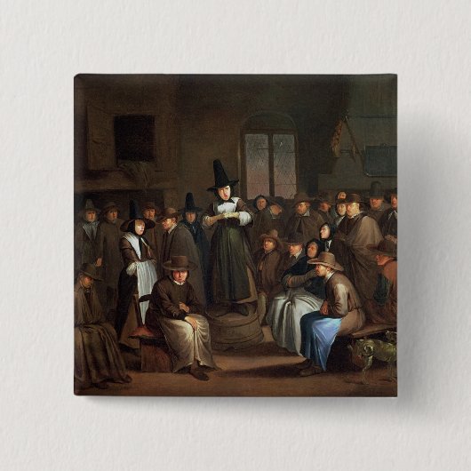 クエーカー教徒の会うこと 缶バッジ (正面)