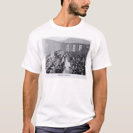 クエーカー教徒の会合、フィラデルヒィア Tシャツ (正面)