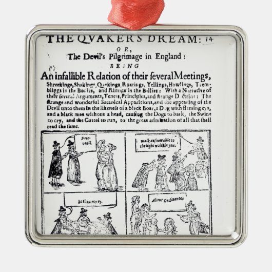 クエーカー教徒の夢 メタルオーナメント (正面)