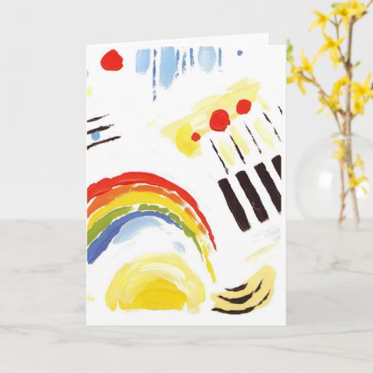 クエーカー教徒の引用文の挨拶状 カード (黄色い花)