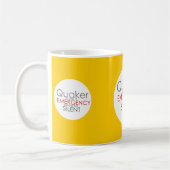 クエーカー教徒の緊急事態 コーヒーマグカップ (左)