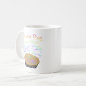 クエーカー教徒パイのためのレシピ コーヒーマグカップ (正面左)