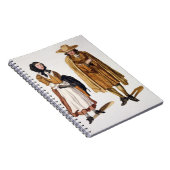 クエーカー教徒1675年の習慣(着色された版木、銅版、版画) ノートブック (右側)