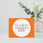 クエーカー緊急事態 ポストカード (スタンド正面)