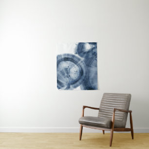 クエーサー-インクのようで青い円 タペストリー