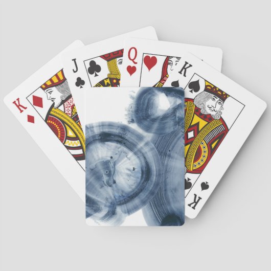 クエーサー-インクのようで青い円 トランプ (裏面)