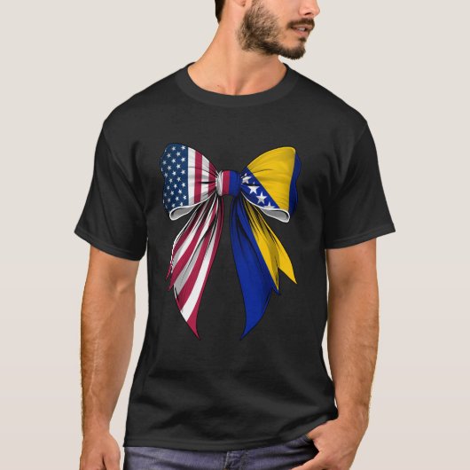 クォケットボウ ボスニア・ヘルツェゴビナ ボスニア人 誇り Tシャツ (正面)