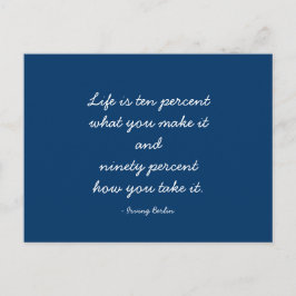 クォブル引用文-アドバイスと観測 – ライフ ポストカード