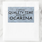 クォリティタイムオカリナ長方形ステッカー 長方形シール (バッグ)