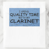 クォリティタイムクラリネット長方形ステッカー 長方形シール (バッグ)