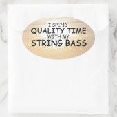 クォリティタイムストリングベース楕円ステッカー 楕円形シール (バッグ)