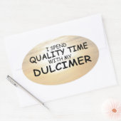 クォリティタイムダルシマーオーバルステッカー 楕円形シール (封筒)