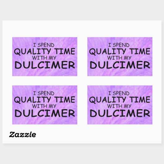 クォリティタイムダルシマー長方形ステッカー 長方形シール (シート)