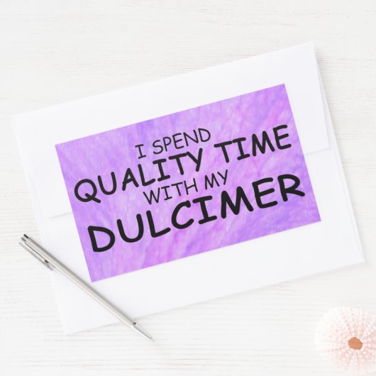 クォリティタイムダルシマー長方形ステッカー 長方形シール (封筒)