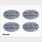 クォリティタイムティンホイッスル楕円形ステッカー 楕円形シール (シート)