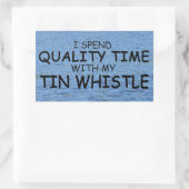 クォリティタイムティンホイッスル長方形ステッカー 長方形シール (バッグ)