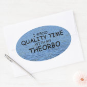 クォリティタイムテオロボ楕円ステッカー 楕円形シール (封筒)