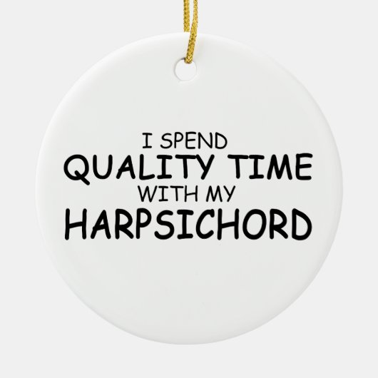 クォリティタイムハープシコード セラミックオーナメント (正面)