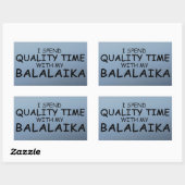 クォリティタイムバラライカ長方形ステッカー 長方形シール (シート)