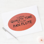クォリティタイムパンフルート楕円ステッカー 楕円形シール (封筒)