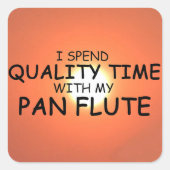 クォリティタイムパンフルート正方形ステッカー スクエアシール (正面)