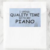 クォリティタイムピアノ長方形ステッカー 長方形シール (バッグ)