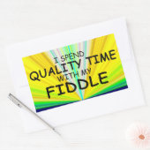 クォリティタイムフィドル長方形ステッカー 長方形シール (封筒)