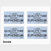 クォリティタイムユーフォニウム長方形ステッカー 長方形シール (シート)