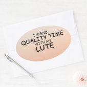 クォリティタイムルートオーバルステッカー 楕円形シール (封筒)