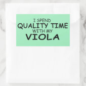 クォリティタイムヴィオラ長方形ステッカー 長方形シール (バッグ)