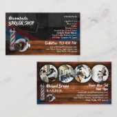 クォリティ吹カットフェードシザー理容師 名刺 (正面/裏面)