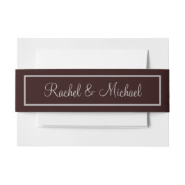 クォリティ紫とグレー 招待状ベリーバンド