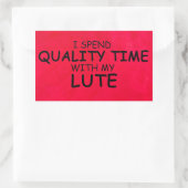 クォリティ・タイム・リュート長方形ステッカー 長方形シール (バッグ)