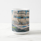 クォンタムチャームAIがセーリングトールシップv3.0を推進 コーヒーマグカップ (中央)