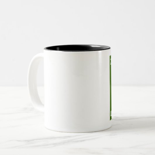 クォークの上(左利きの) ツートーンマグカップ (正面左)