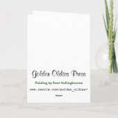 クォータインコテージ誕生日カード カード (裏面)