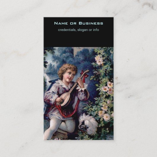 クォータインヴィンテージマンドリンプレーヤー 名刺 (正面)