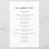 クォータントカントリーヴィンヤード結婚式 プログラム (裏面)